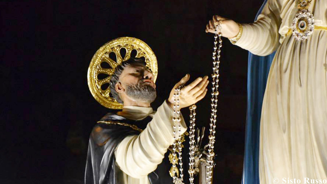 san domenico e i benefici del rosario