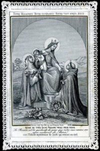 Santino: Madonna del Rosario, San Domenico e Santa Caterina da Siena, sec. XX.