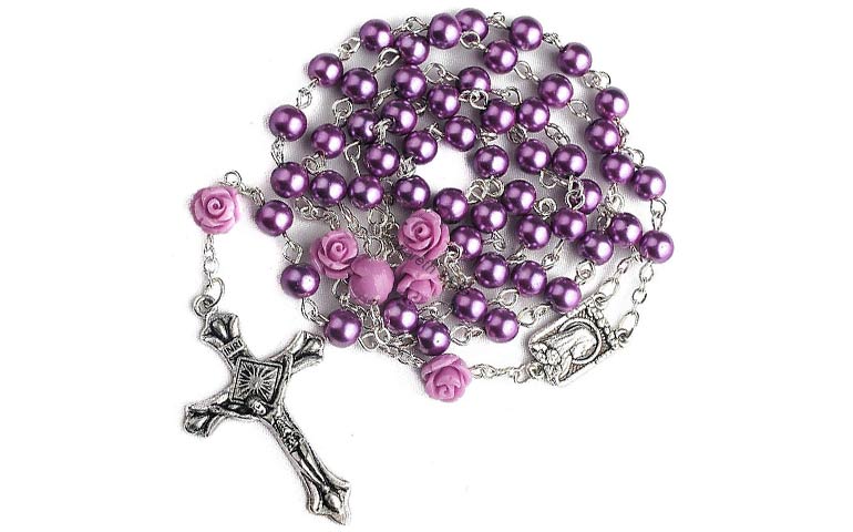 corona del rosario viola