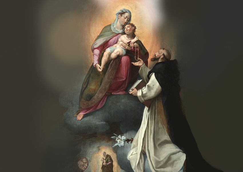il santo rosario e san domenico