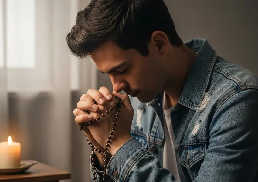 l'abitudine di recitare il rosario